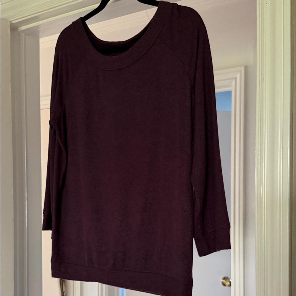 Women's Rich Plum Crew Neck Sweater by Mix